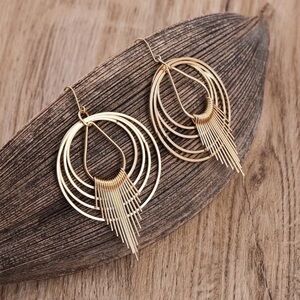 NEW Elegant Gold Hoop Earrings